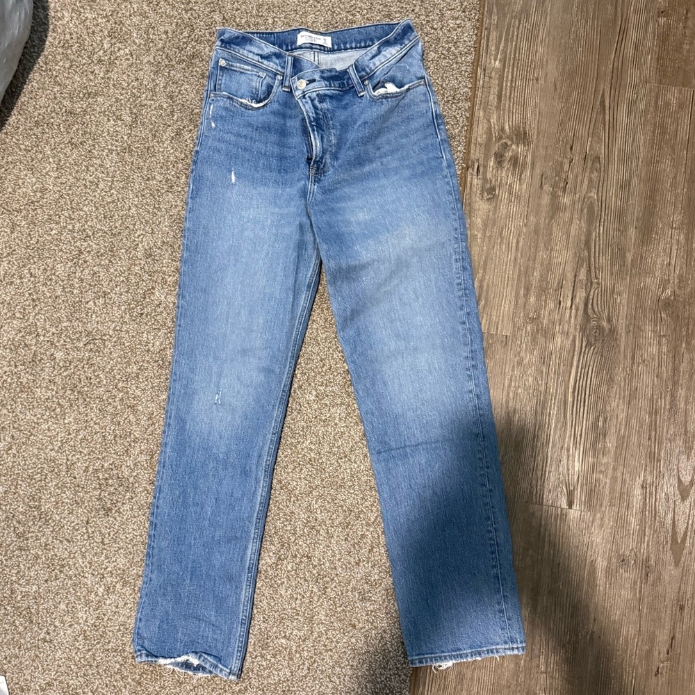 Abercrombie & Fitch Light Blue Straight Leg Jeans